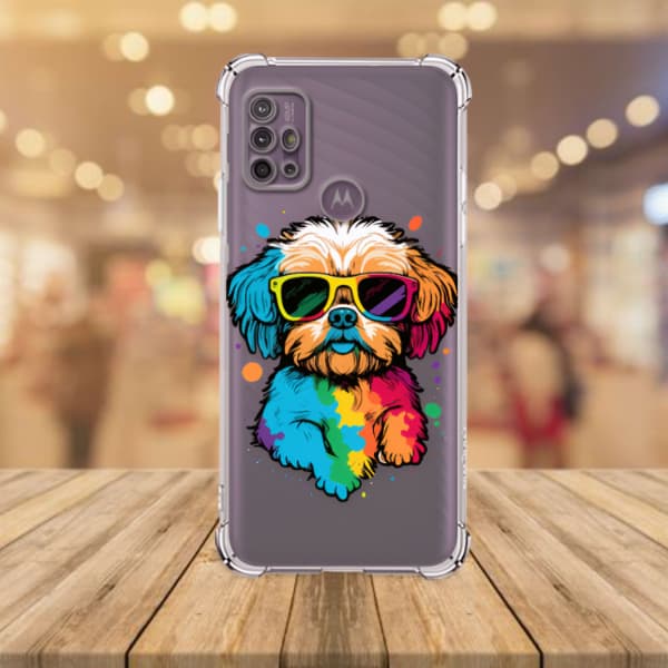 Capa para Motorola Moto G10 Moto G20 Capa Moto G30 Tpu Desenhos Variados Capinha Case Dog Cachorro