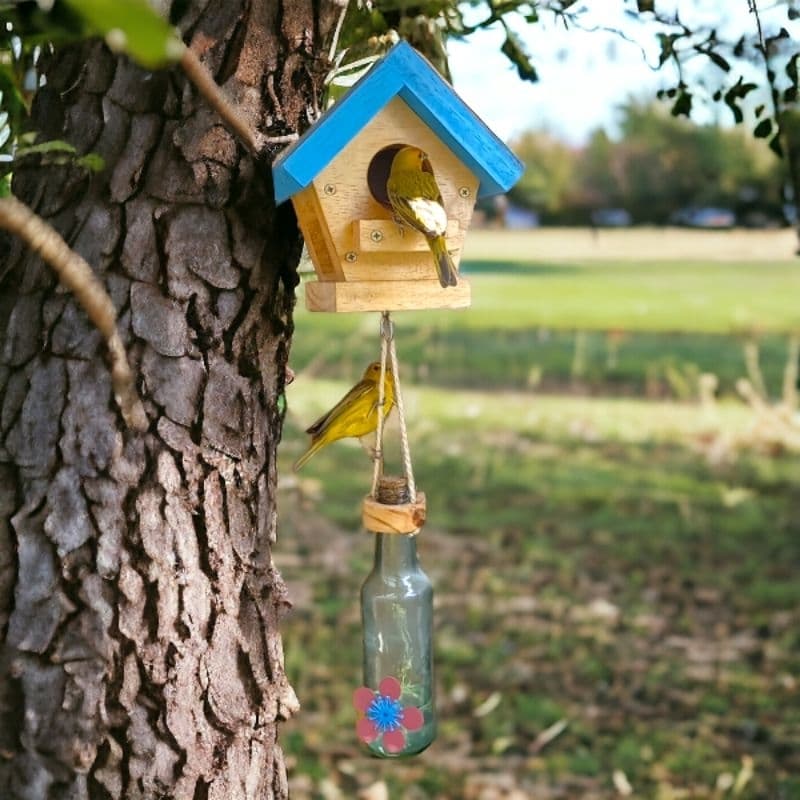 Casinha de passarinho Ninho de passarinho Casinha ninho Casinha de madeira para passarinho Abrigo passarinho Casinha pássaros livres  Casa dos pássaros