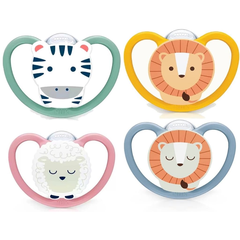 Kit 2 Chupetas Space Silicone 6 a 18 Meses NUK Bico Oral Fit S2