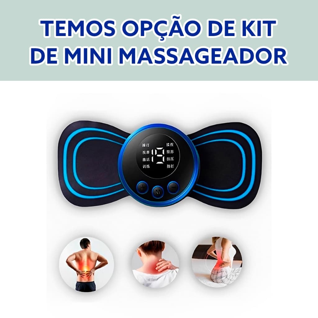 Massageador Adesivo Elétrico Portátil Tens Alivio Das Dores Musculares