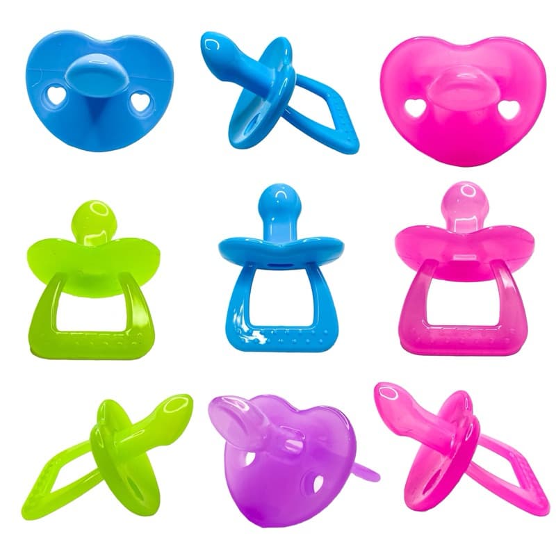 Chupeta De Silicone Cores Pastosa Para Bebê Tamanho 2 Bico Chato ( Ortodôntico) Cores Exclusivas Tetê Menino e Menina