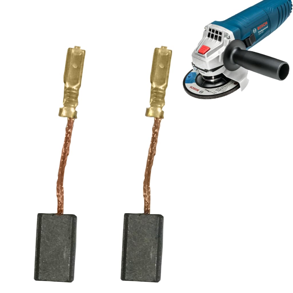 Escova De Carvão Para Esmerilhadeira Bosch 4.1/2 1388 TC-77  2 Peças Reposição