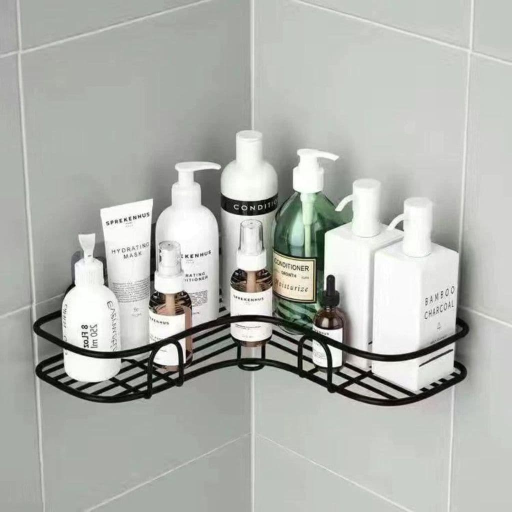 Kit 2 Suporte Organizador De Canto, Prateleira De Banheiro Shampoo ,Suporte Adesivo Para Parede 1 Peça MS811
