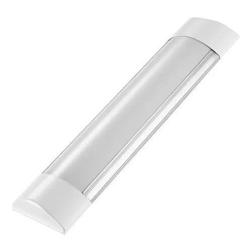 KIT 2 PÇ Luminária Tubular Flat Led 40w 120cm Sobrepor Slim Calha 3000k 4000k 6000K