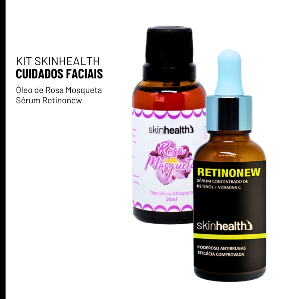 Sérum Retinol Com Vitamina C + Óleo De Rosa Mosqueta - Com NF - Regeneração Celular Aumento De Colágeno Em Estrias / Antirrugas E Linhas De Expressão