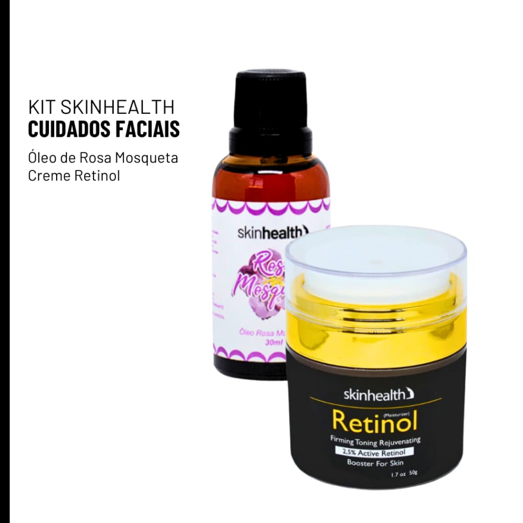 Retinol 2,5% Puro Creme Anti Idade + Rosa Mosqueta