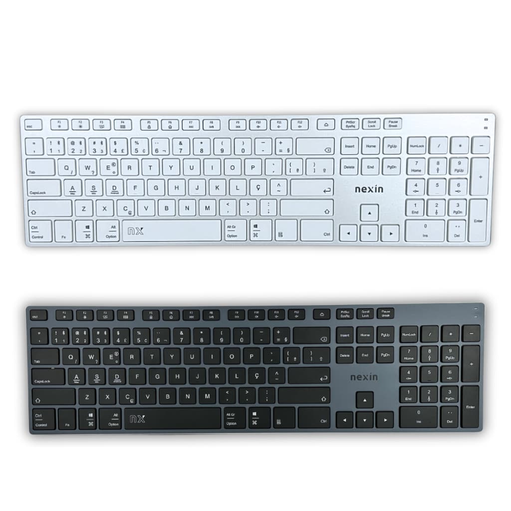 Teclado Numérico Sem Fio Slim Recarregável Nexin Kb-2001 Premium