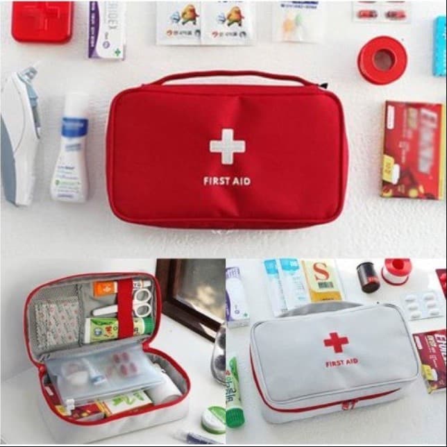 Necessaire Porta Remédio Primeiros Socorros Kit Viagem