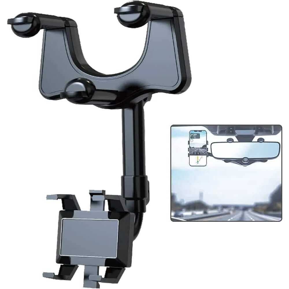 Suporte Para Celular Carro Universal Espelho Retrovisor 360 - Envio Rápido!