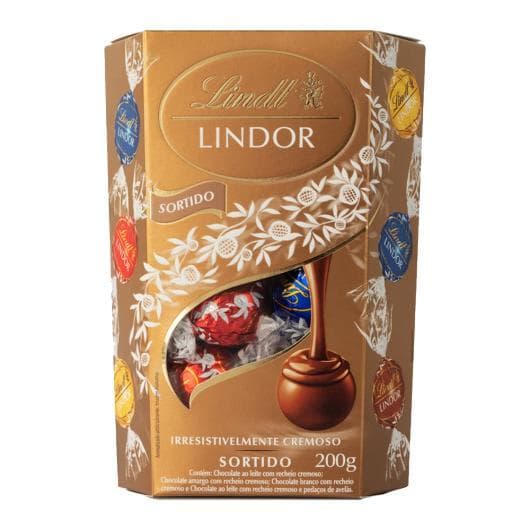 Bombom Lindt Importado Chocolate Sortido Cremoso Caixa 200g