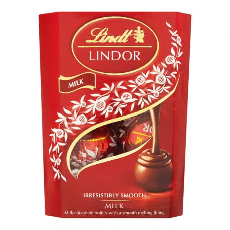 Bombom Lindt Importado Chocolate Suíço Ao Leite Cremoso Caixa 37g