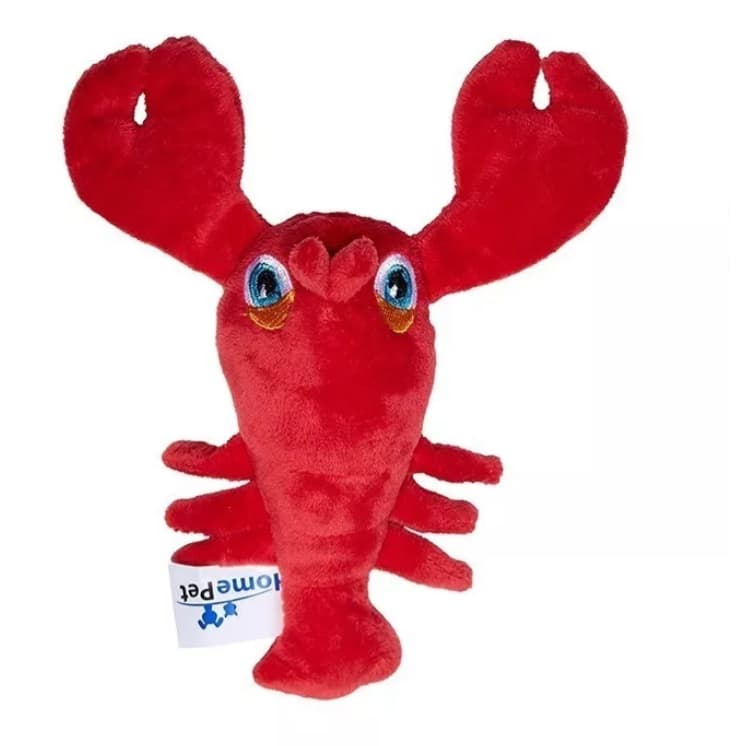 Brinquedo Pelucia Com Apito Para Cães Cachorros Lagosta/Polvo Home Pet