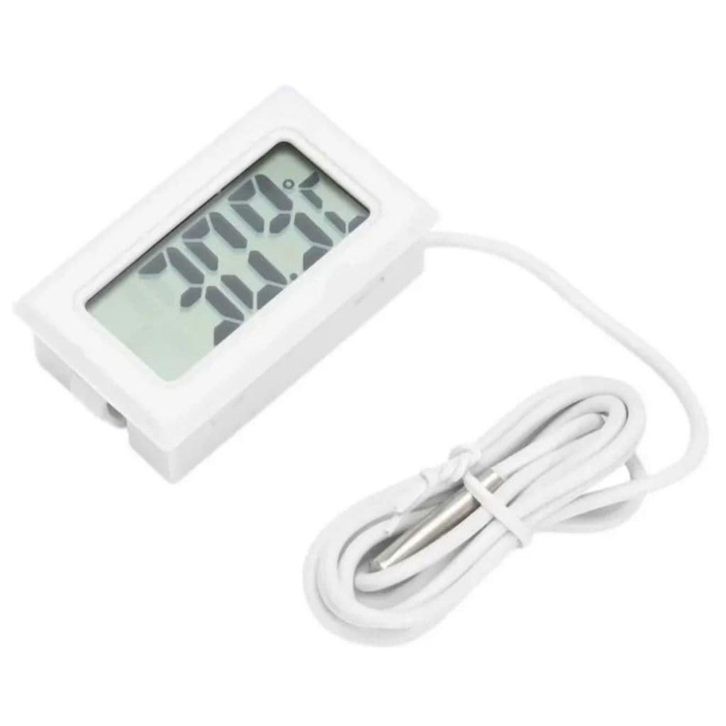 Mini lcd digital termômetro  medidor testador sonda incubadora medidor de temperatura sensor detector