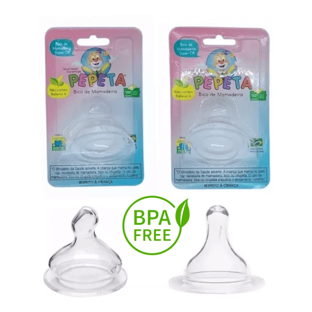 Bico De Mamadeira Para Mamadeira Big Silicone Ortodôntico ou Redondo