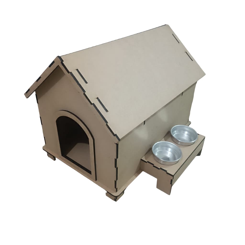 Casinha P/cães Mdf C/comedouro - Divert pet
