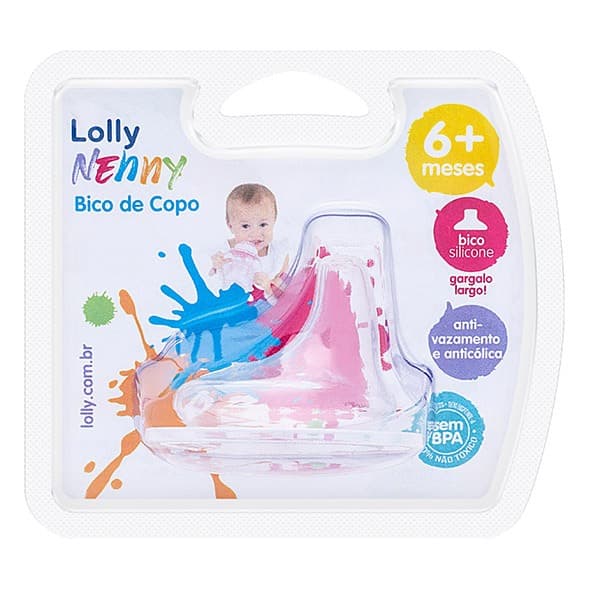 Bico Para Copo Lolly Baby Silicone Antivazamento