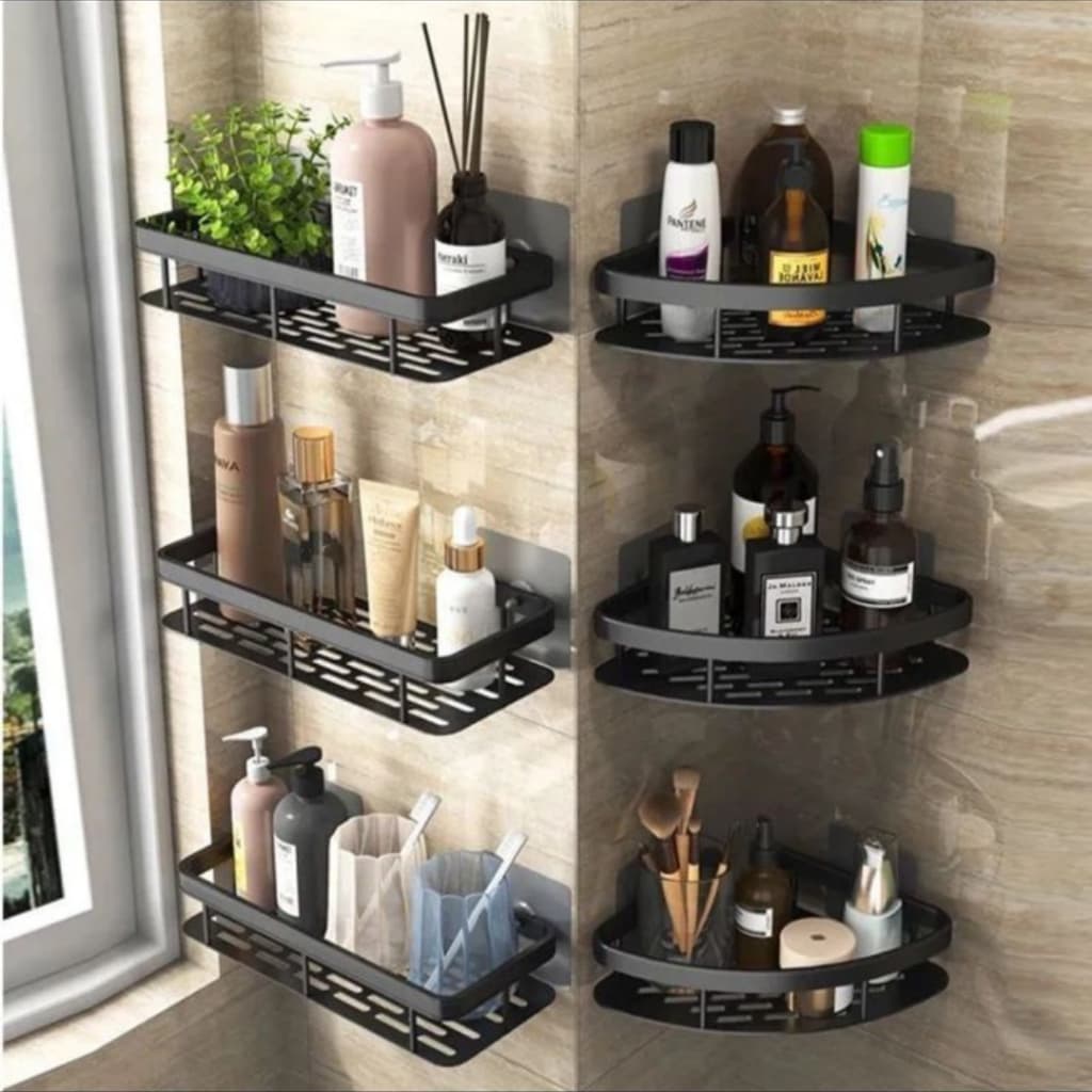 Suporte Para Shampoo Para Uso No Banheiro Na Parede De Alumínio Suporte