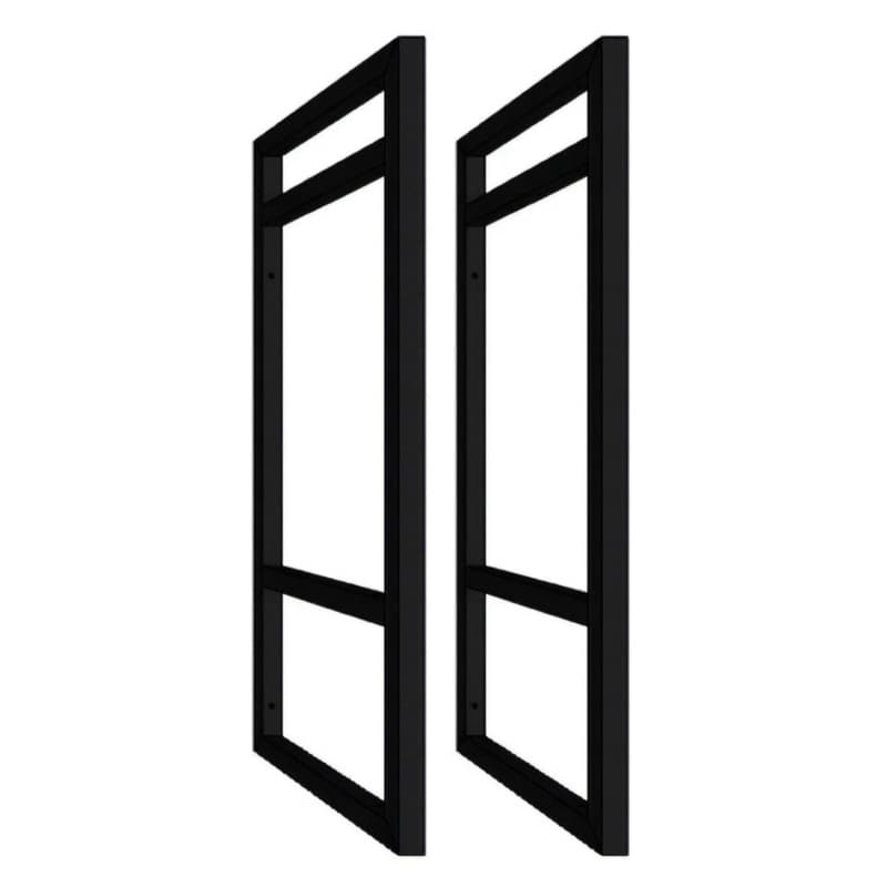 Suporte Estilo Industrial Para Prateleira Parede Preto 2pçs