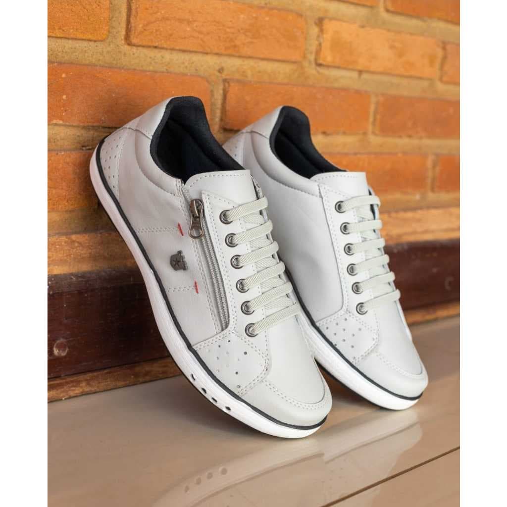Sapatenis confortavel dia a dia tenis fácil calçar sapato Festa Igreja culto academia ideal sair
