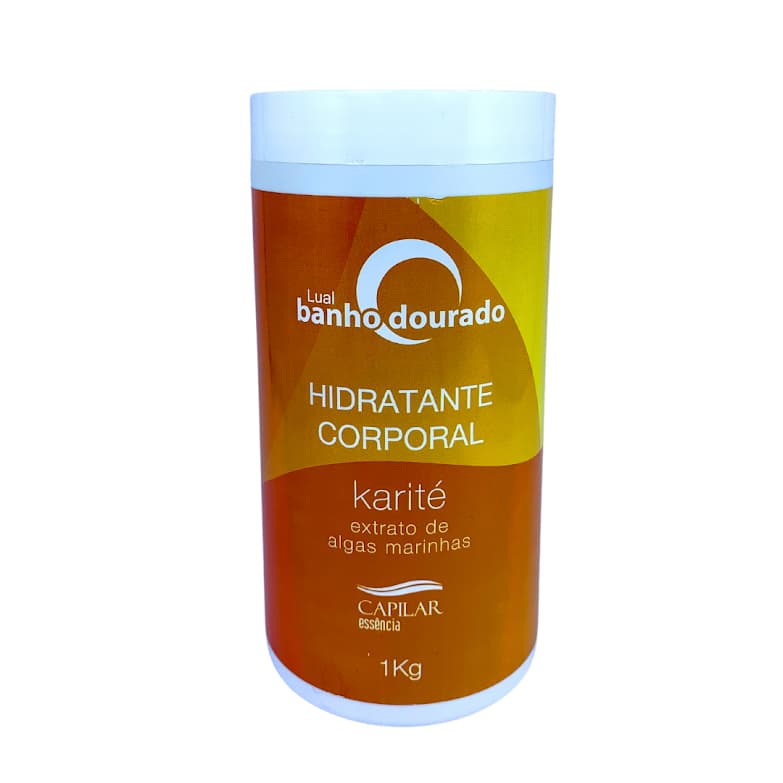 Hidratante Corporal Karité 1kg lual Banho Dourado
