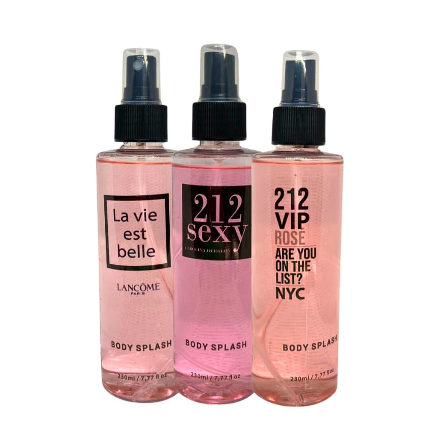 Kit 3 Body's Splash Feminino Ref Marcas Famosas Importadas 230ml