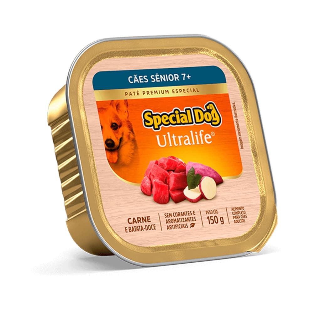 Racao Special Dog Pate Caes Senior Carne 150g