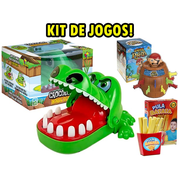 Crocodilo Dentista Morde Dedo Original Brinquedo Infantil Jogo Tabuleiro Concentração Família 3+