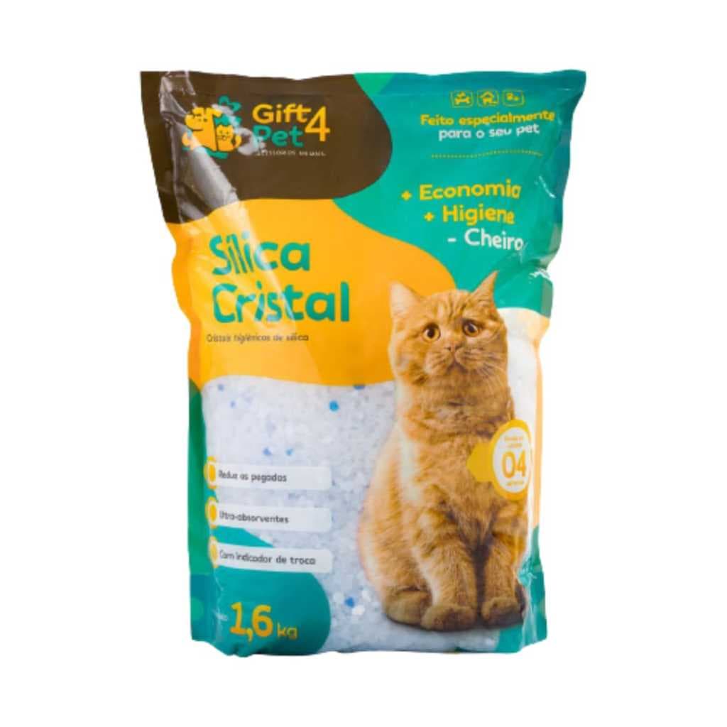 SILICA AREIA HIGIÊNICA COM CRISTAIS AZUIS PARA GATOS 1,6KG AREIA SANITÁRIA SILICA GROSSA