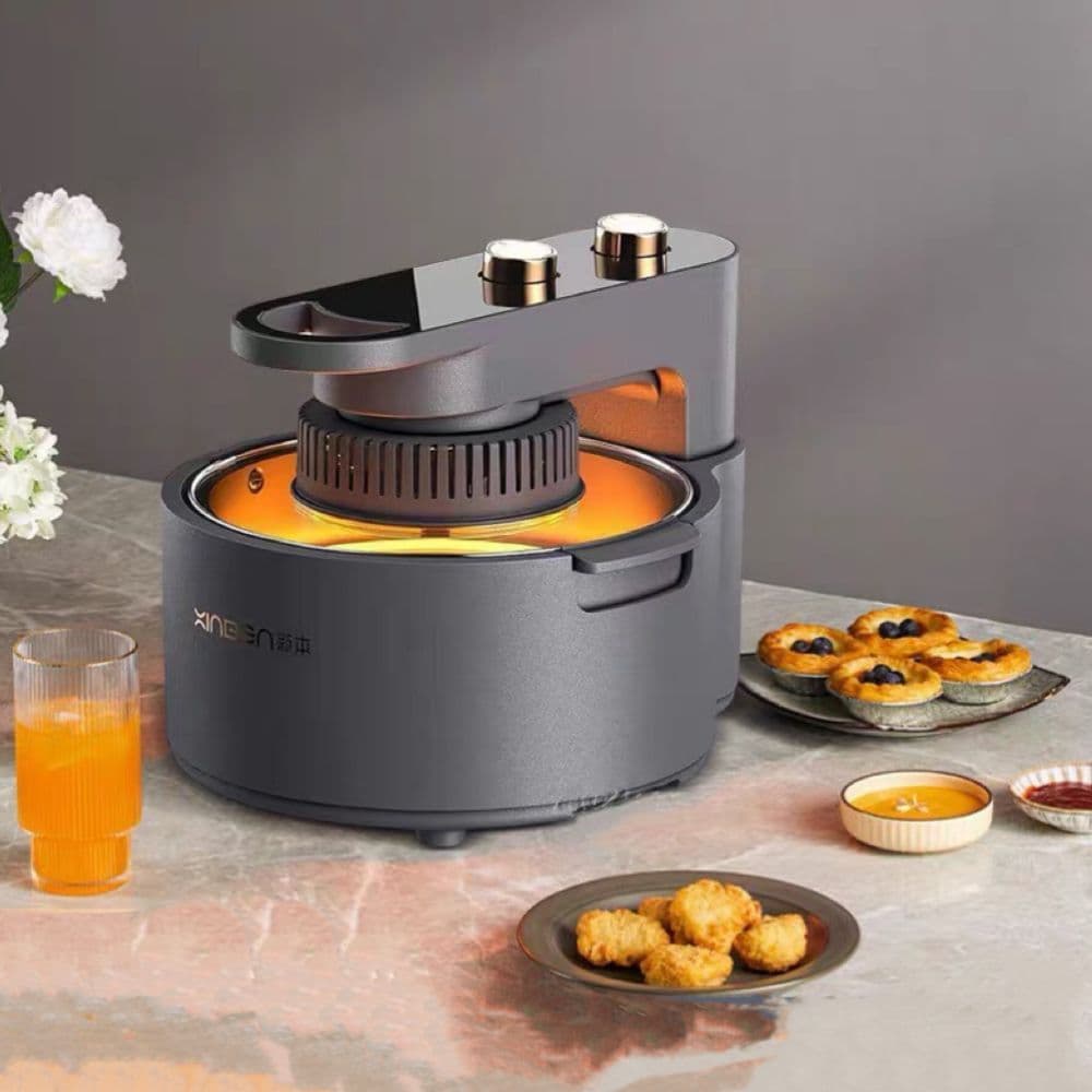 Fritadeira Air Flyer para uso doméstico 10L visível sem óleo Fritadeira  e forno elétrica multifuncional 127/220