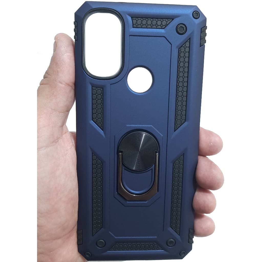 Capa Capinha Case para Moto E20 Moto E30 Moto E40 com Anel de Metal Multifunções Anti Impacto