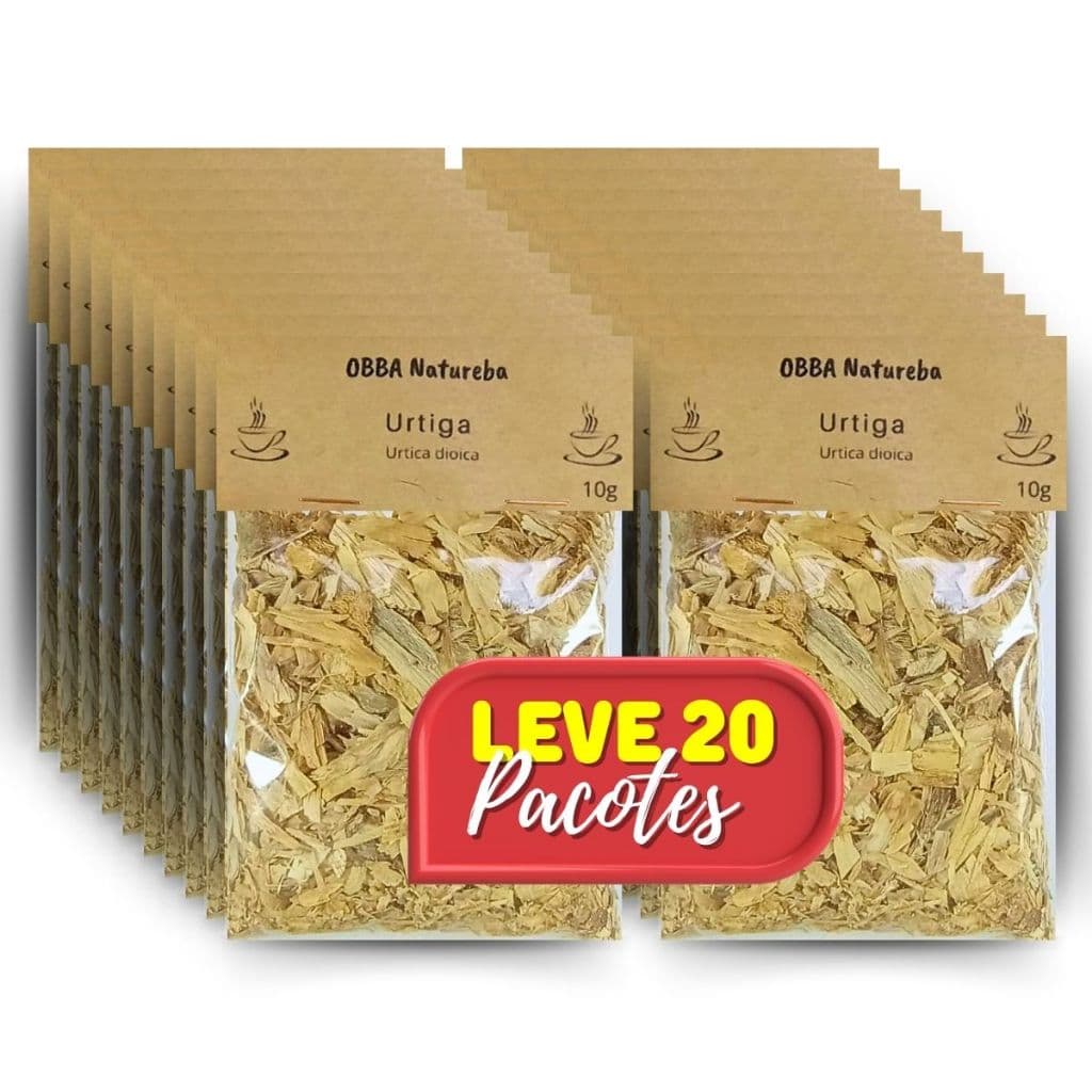 20 Chás de Urtiga | Orgânica Rasurada 100% Puro Urtica Dioica