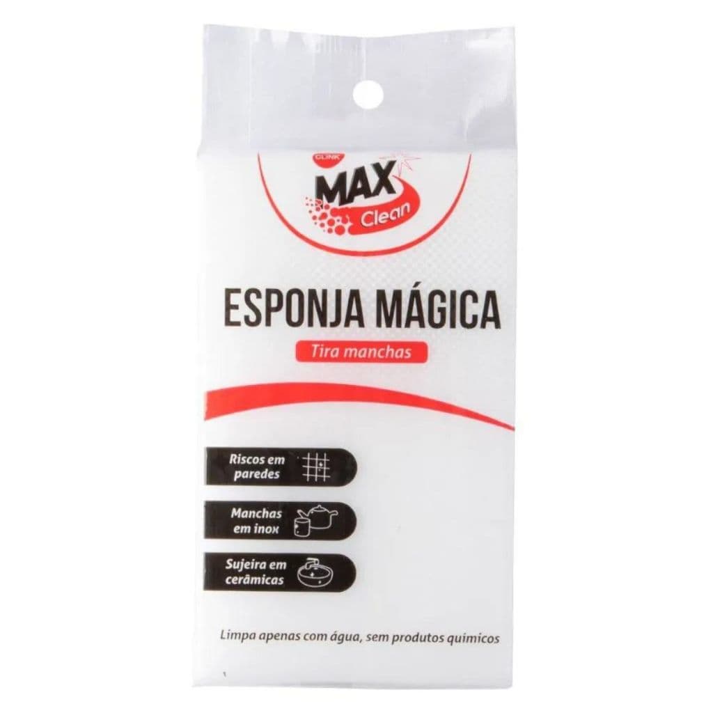 Kit 5 Esponjas Mágicas Bucha Melamina Mágica Remove Manchas Limpa Parede Carro Tênis