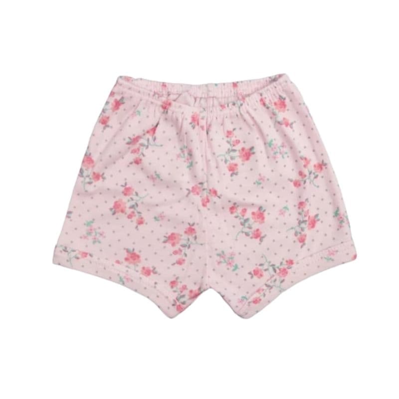 Short Tapa Fralda Para Bebê Estampado Malha Algodão Bermuda Roupa de Verão