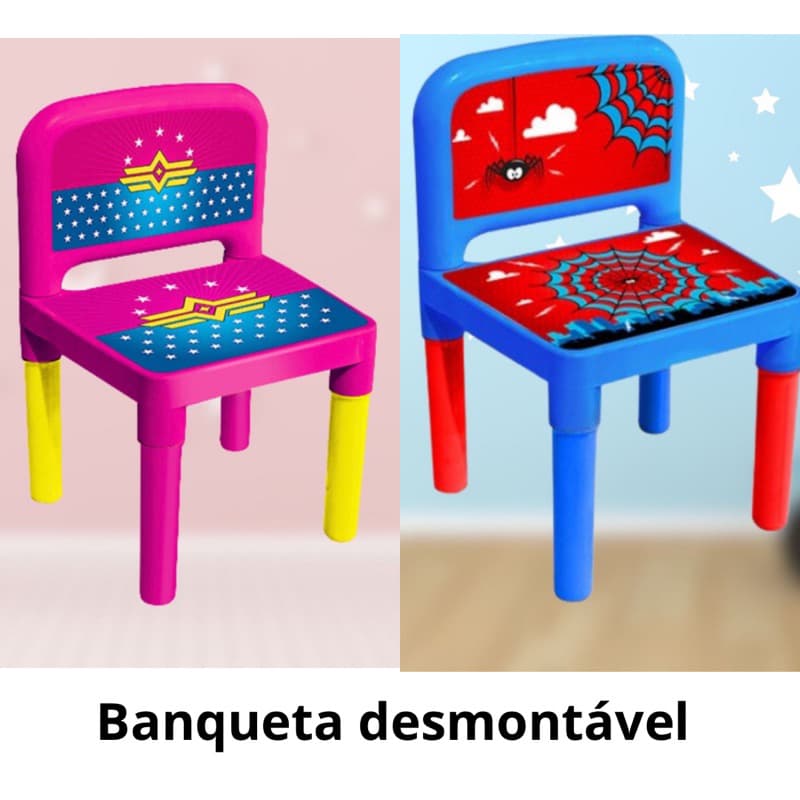 Cadeirinha Infantil Para Mesinha Menino Menina Plástico arqplast