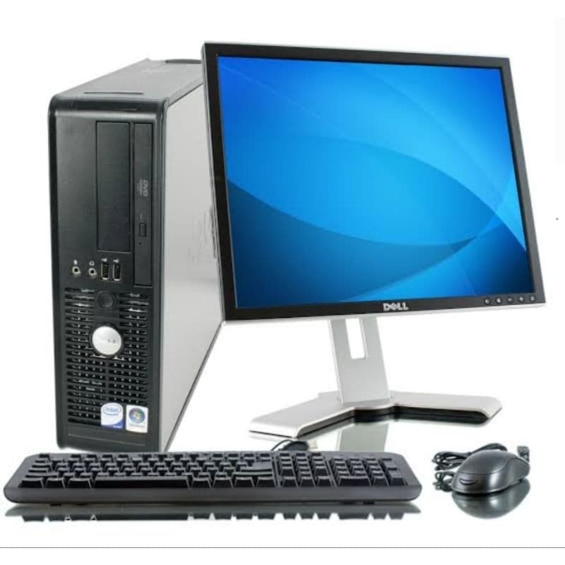 kit Pc Computador cpu Dell Optiplex Core 2 duo Memoria ddr3  wi-fi Monitor 16 Polegadas  Teclado Mouse