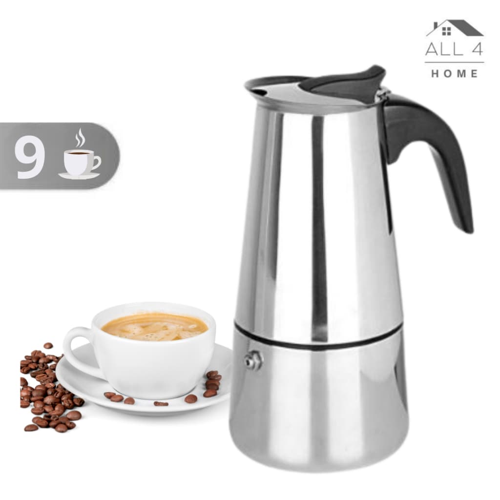 Cafeteira Italiana Inox 9 Xícaras Moka Expresso