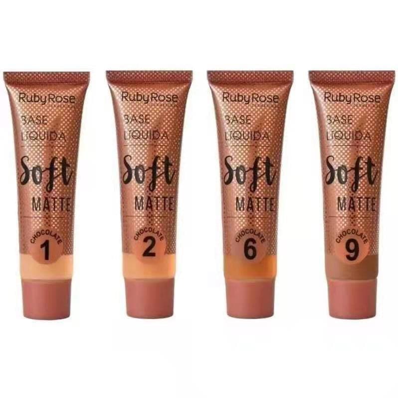 Base Líquida Soft Matte Chocolate  Ruby Rose