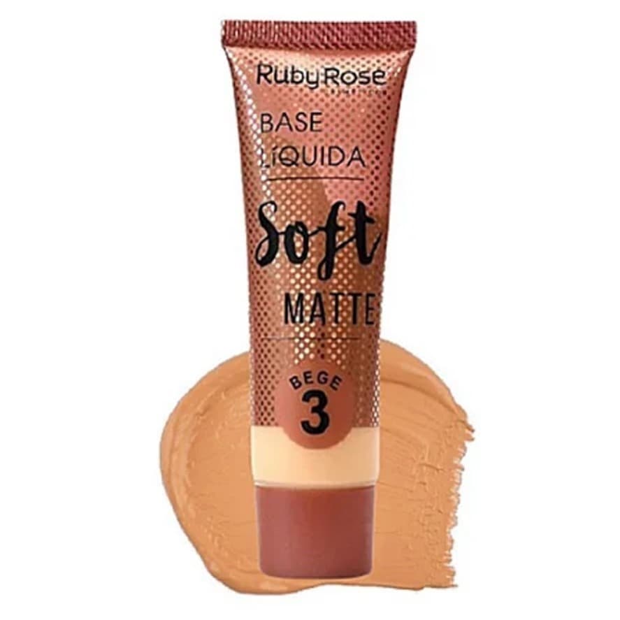 Base Líquida Ruby Rose Solft Matte Bege/chocolate