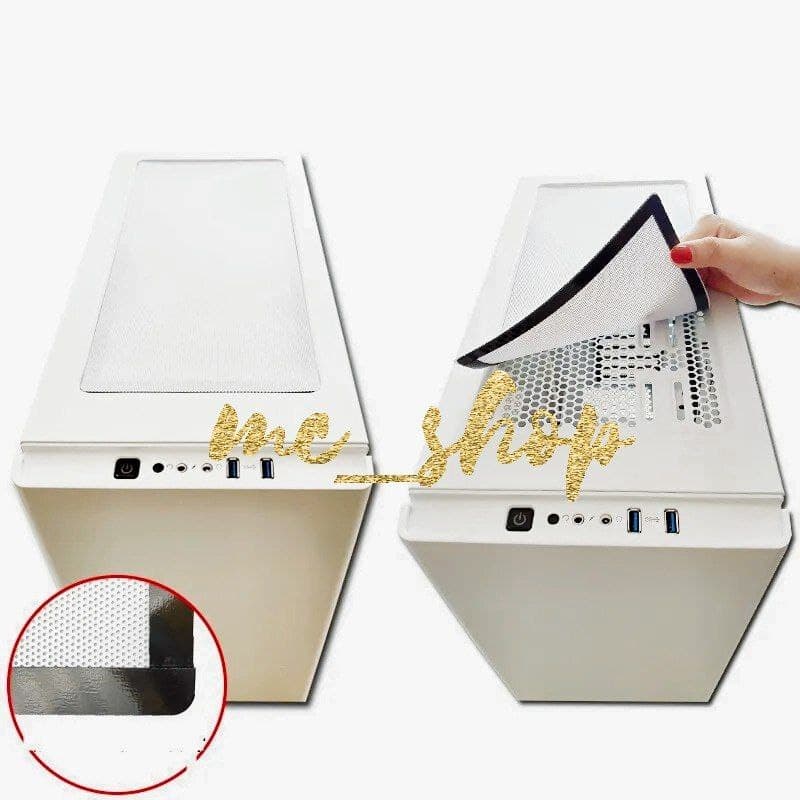 Filtro branco Anti Poeira Magnético Tela De Proteção Gabinete Pc Computador Fan Cooler Ventoinha