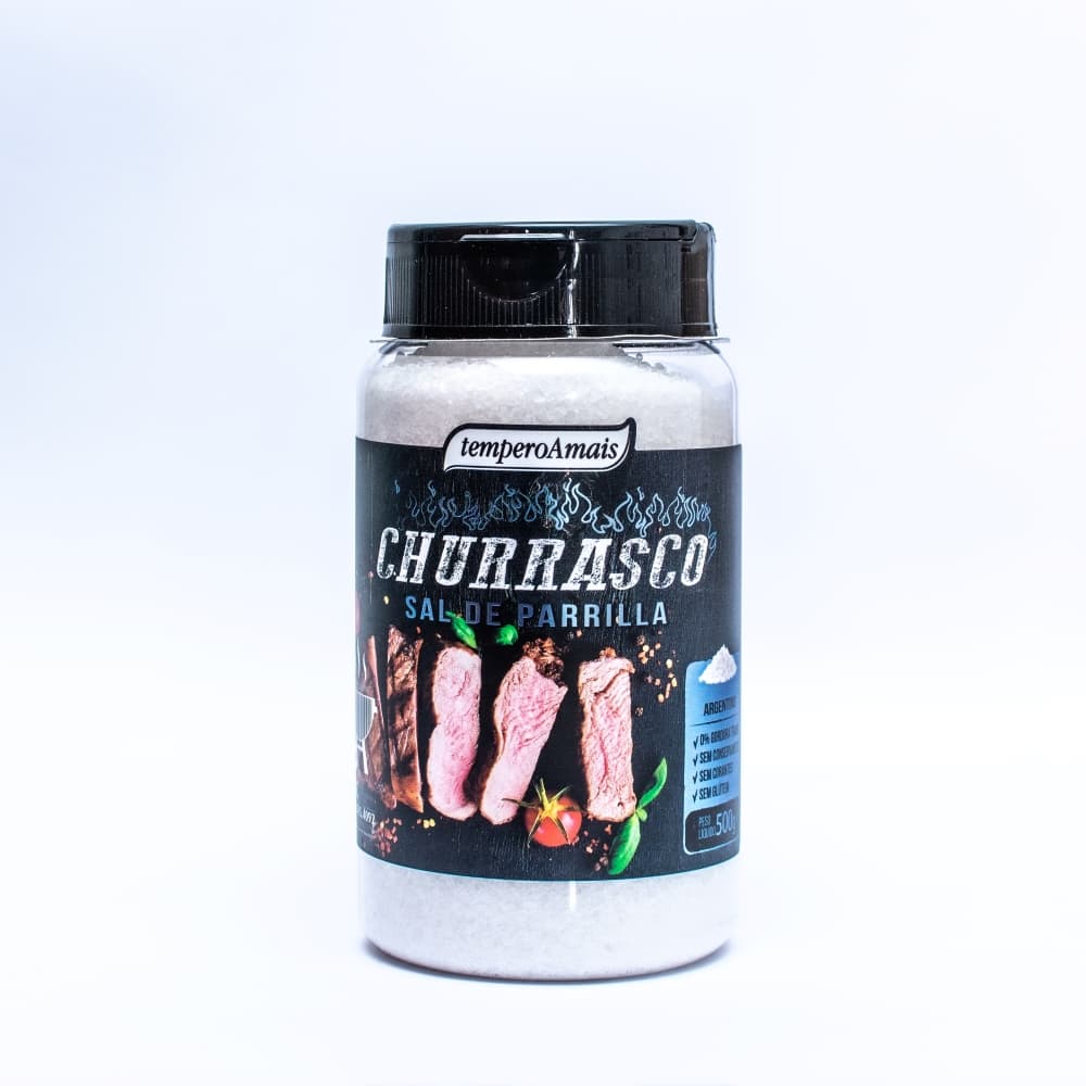 Sal Parrilla 500g Tempero Churrasco Pote Condimento Cozinha Envio Imediato