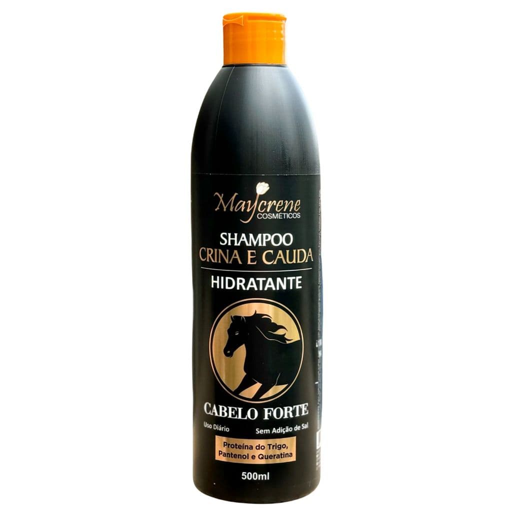Shampoo de Crina e Cauda Maycrene Cosméticos - Hidratante, Proteína do Trigo, Pantenol e Queratina - 500ml