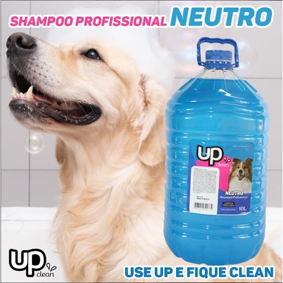 Shampoo Profissional para Cachorro Neutro 10 Litros Shampoo Pet Banho e Tosa Pet Shop UP Clean
