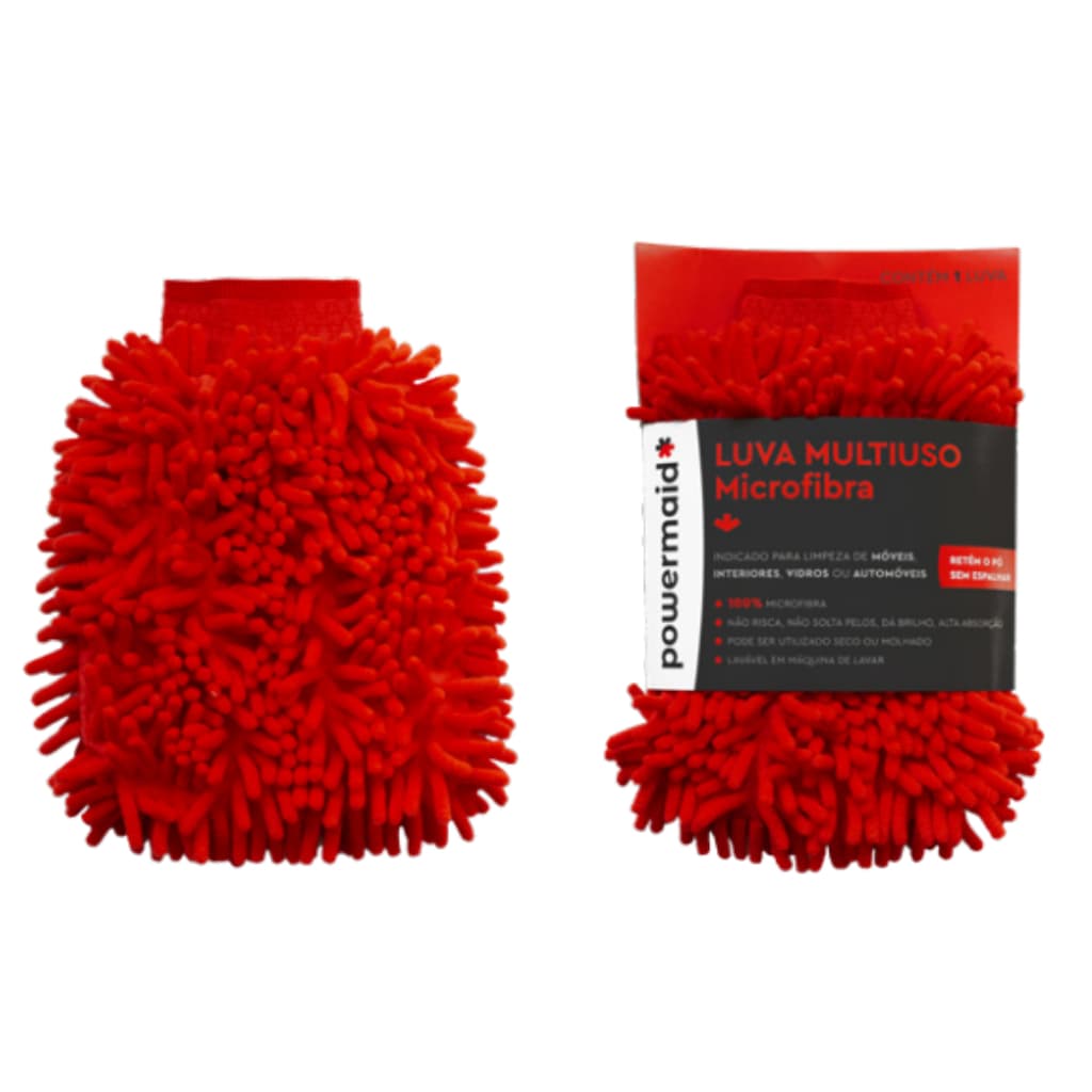 Kit 20 Luvas Multiuso Microfibra 100% Limpeza Lavagem Carro Moto e Geral