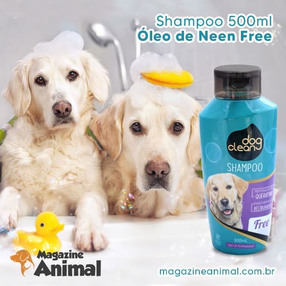 Shampoo para Cachorro Óleo de Neem Free 500ml Shampoo Pet Neem Shampoo Cachorro Cheiroso Dog Clean