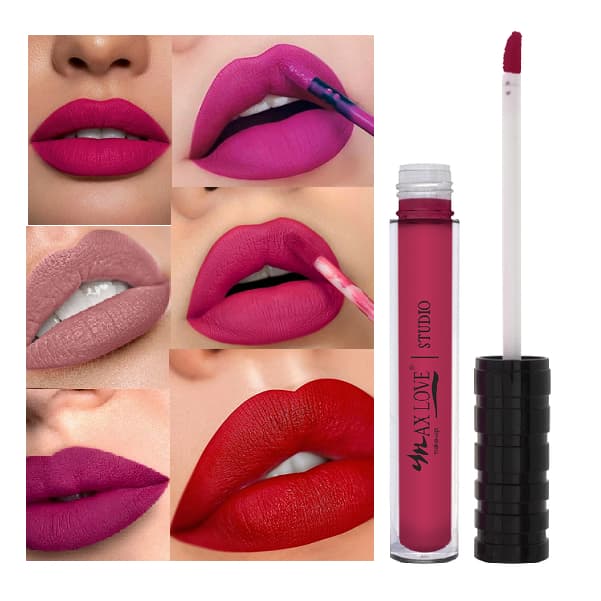 Kit 10 Unidades de Batons Líquido Matte  24 30 e ou 48 Horas e ou Confort  a sua Escolha Max Love Atacado Promoção