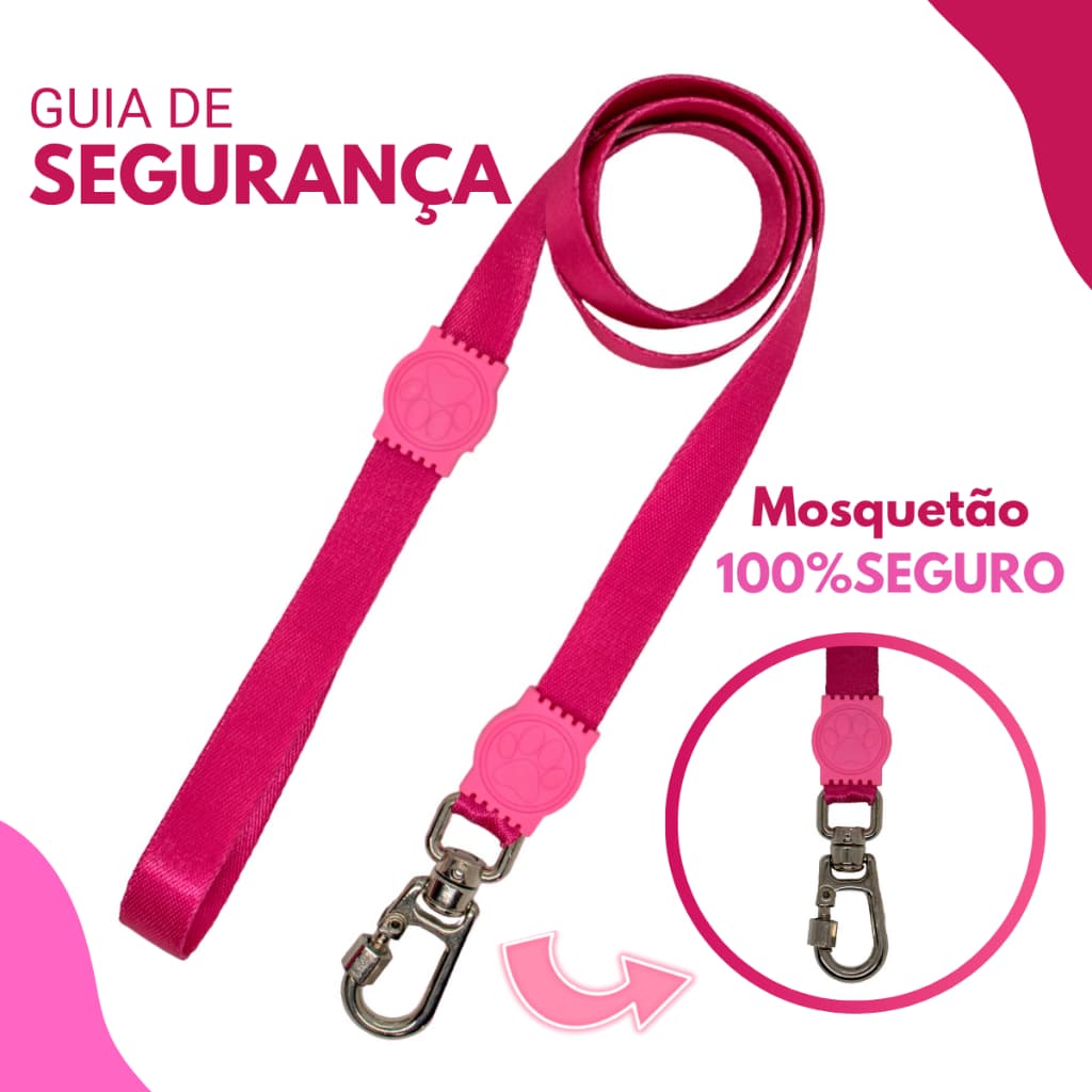 guia para passeio cães pequeno a médio porte anti puxão luxo