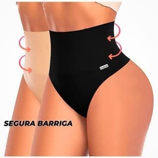 Kit 1 a 3 Calcinhas cinta Reduz barriga cintura alta - cintura alta ( Fitness) Modeladora- Moda Íntima