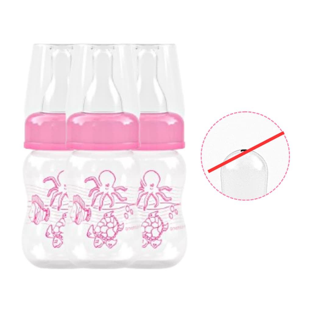 MAMADEIRA DECORADA 80 ML PARA BEBÊ REBORN PACOTE COM 50 MAMADEIRAS SEM FURO NO BICO DECORADAS - BICO VEDADO