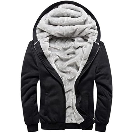 Jaqueta Moletom Térmico Forro Peludo Flanelado Casaco FRIO NEVE FORRADO ALGODAO BLUSA TERMICA MASCULINA ARA NEW JEANS