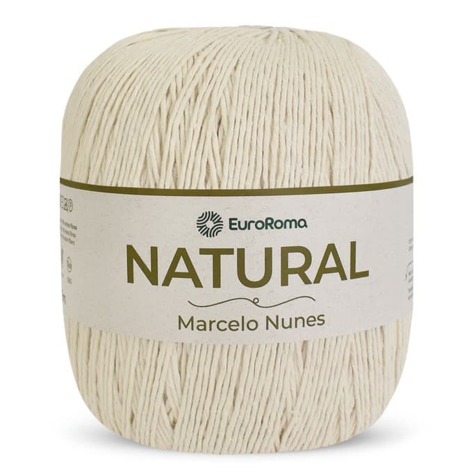 MARELO NUNES CRU - N.6 - 8/12 - 700G BARBANTE PARA CROCHE EUROROMA